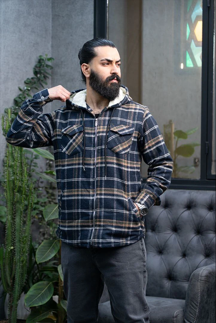 سویشرت بافت داخل تدی تمام زیپ – گرم و تضمینی