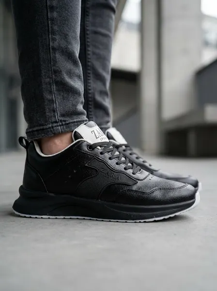 کتونی زارا Zara مدل 1022 رنگ مشکی سفید | فوق‌العاده سبک و راحت مناسب پیاده‌روی